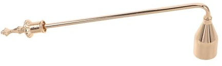 IMIKEYA Éteignoir à Bougie en Métal Inoxydable Doré 22,5 Cm Long Manche, Extincteur à Mèche Sûre pour Bougies Chauffe-Plat, Accessoire de Sécurité et Décoration Intérieure, Usage Maison