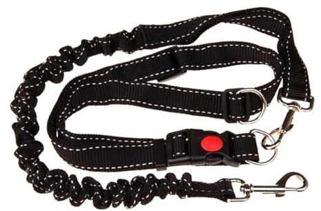SOIMISS Adjustable Hands Free Dog Lead Strong Nylon Material with Waist Belt Lightweight 215g Bungee Leash for Jogging and Walking for Running Dogs