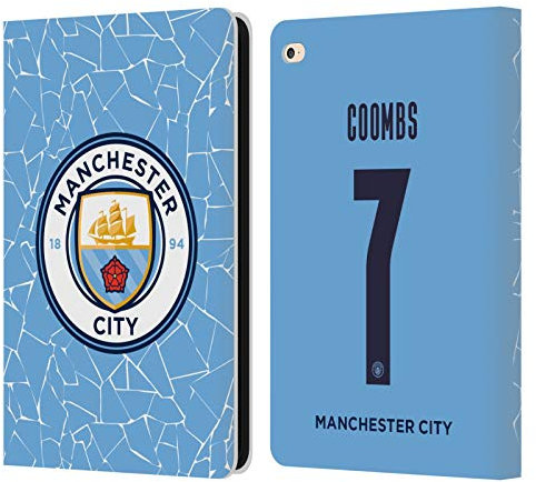 Head Case Designs Offiziell Zugelassen Manchester City Man City FC Laura Coombs 2020/21 Frauen Home Kit Gruppe 2 Leder Brieftaschen Handyhülle Hülle Huelle kompatibel mit Apple iPad Air 2 (2014)