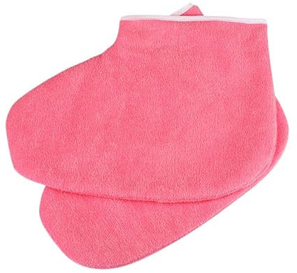 FRCOLOR 1 paire de chaussettes de lotion pour les pieds en cire pour bain de pieds en paraffine - Couvre-pieds en paraffine - Coussinets de bain de cire - Masque pour les mains - Masque pour les pieds