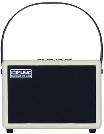 COOLMUSIC Unique 10G 10W Wireless Rechargeable Electric Guitar Amplifier with Bluetooth 5.0, Distortion Effects, Portable Practice Amp for Home and Music Party