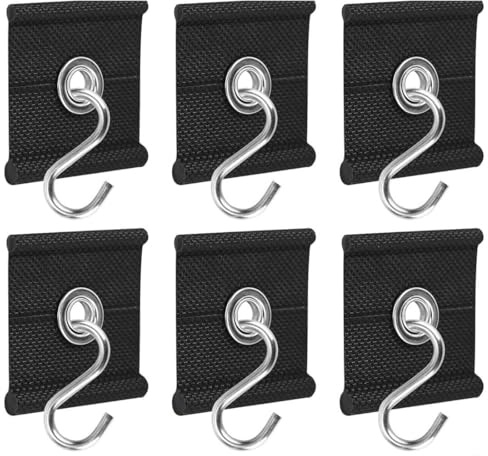 WUSJCOF Ganchos para toldos y en forma de S, 6+6 piezas de accesorios para rieles de 5/6 mm 7/8 mm, accesorios camping para decoración interior y exterior de caravanas y autocaravanas