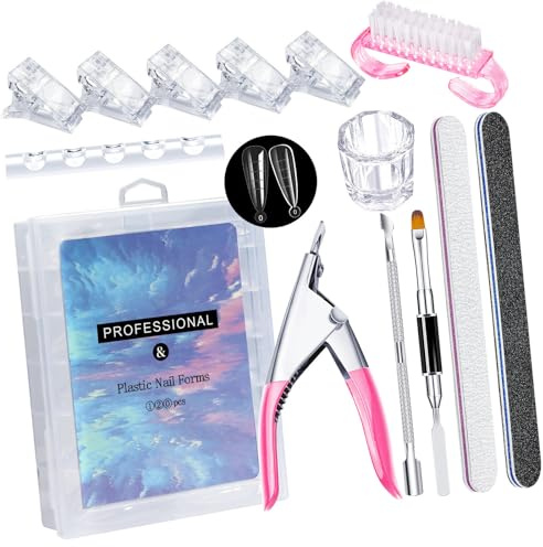 Kit professionnel de manucure pour ongles avec pinces à ongles longs en fer à cheval pour femmes et filles