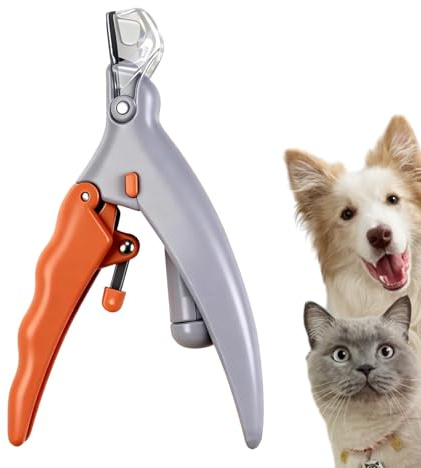 Generisch Ciseaux à ongles pour chien avec lumière | Accessoire de soin des griffes silencieux avec lumière et grossissement | Ciseaux à griffes pour chiens de petite, moyenne et grande taille |
