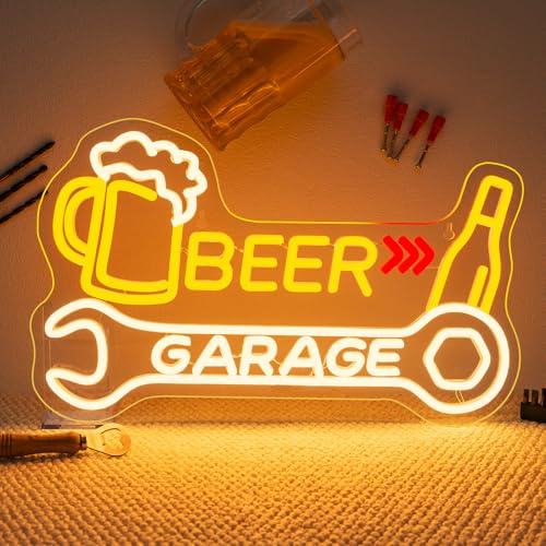 Beer Garage Neon Schild Werkstatt LED Wanddekoration Licht für Werkstatt
