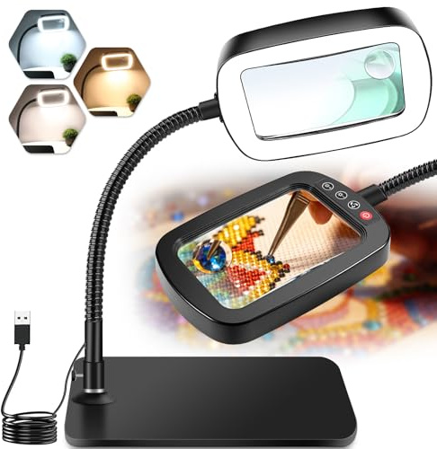 NZQXJXZ 10X 30X Loupe Grossissante avec Lumière et Support