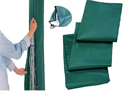 EasyShopping247®UK - Rotary Airer Cover (Green) Universal Fit with Zip and Drawstring to tighten Airer.420D Rotary Line Cover is Weather Resistant | Protection for Garden Dryer, Parasol