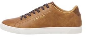 Jack & Jones Homme Jfwboss PU Sneaker, Marron, 41 EU