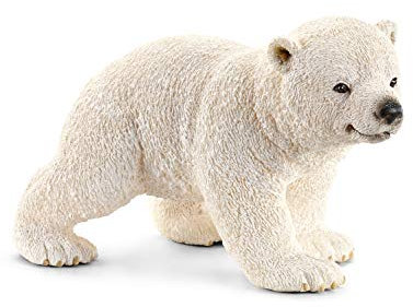 SCHLEICH 14708 Polar bear cub, walking, from 3 years WILD LIFE - Figurine, 4 x 7 x 4 cm