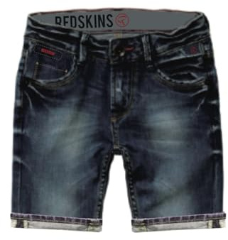 REDSKINS Junior Shorts Pantalons Joggings Leggings et Chinos Enfants Garçon Fille, Bermudas Unisex Niños, Blue Jeans,