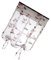 TOPPERFUN 1.6m Floral Semi Sheer Roman Blinds Tie-up Curtains for Living Bedroom Balcony Elegant Ambient Light Diffusion Pink