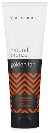 HISTOMER - Natural Bronze Golden Tan - Crema Abbronzante Corpo e Viso Pre e Dopo Sole - Tutte le Tonalità di Pelle - Accelera Intensifica Prolunga L'Abbronzatura – Dermatologicamente Testata - 250 ml
