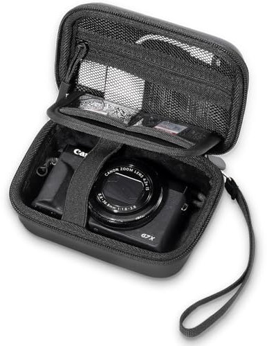ProCase Protective Case for Digital Camera Canon PowerShot SX740 HS, Canon G7X Mark III Mark II, Kodak, Cameras Travel Carrying Storage Bag -Black