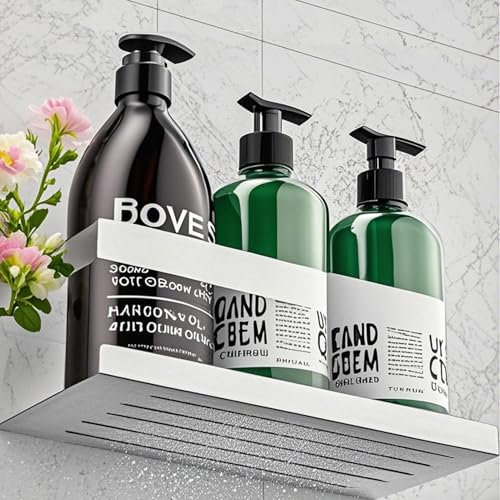 DLNXRUIS Mensola Doccia Senza Foratura,Autoadesiva Porta Sapone Per Doccia,Acciaio Inox Sus 304 Portasapone Doccia
