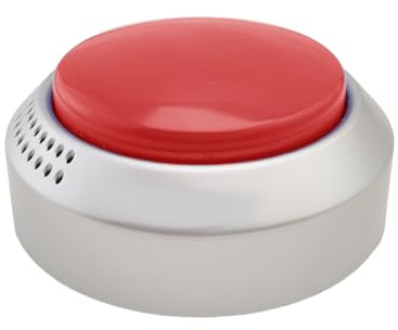 SHMIOU Orologio Parlante con Sveglia per Anziani e Ipovedenti, Voce Italiana, Rosso