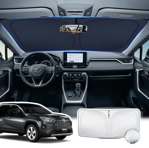 LANGBEAN Vikbart Solskydd för Främre Vindruta för Toyota RAV4 2019-2025