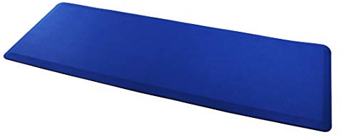 Ultralux Anti-Fatigue Long Floor Runner Comfort Mat, Thick Non-Slip Cushioned Kitchen Standing Mat 2cm Thick 60 x 180cm Premium Durable Ergonomic Multi-Use Standing Support Pad, Home, Office Rug, Blue
