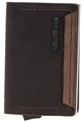 Strellson - Camden Kreditkartenetui 6x10x1 cm, RFID Schutz, Dunkelbraun, für Herren, Ausweishülle