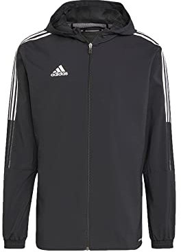 Adidas, Tiro 21 Windbreaker, Anti -Windjacke, Schwarz, M, Mann