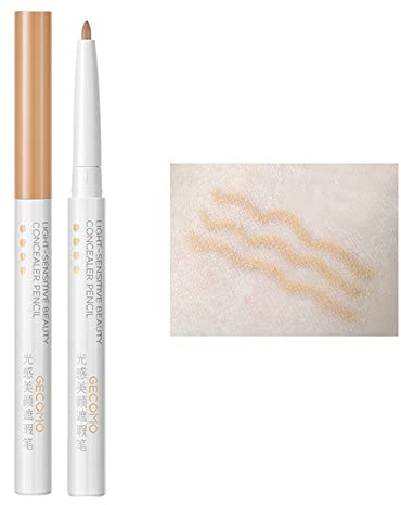 Bakermiche Concealer Pen Abdeckstift gegen Augenringe, Wasserfester Concealer-Stift für dunkle Hauttöne