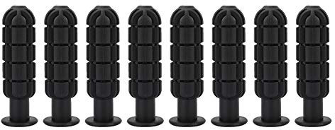 plplaaoo 8 Stück Fußballtischgriffe, Tischfußballteil Ersatz Kinder Kinder Fußball Kunststoffgriff Griff Home Fußballtisch Griff Zubehör, für Kickertischgriffe Ersatzgriffe Schwarz, Kickerball Kic