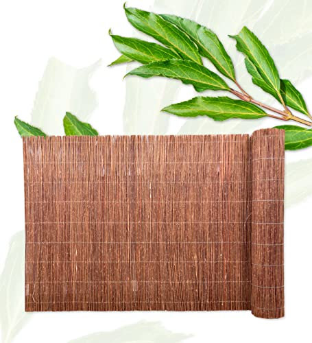 Z4L Tapis en osier, brise-vue, pour clôture en osier pour jardin, balcon, terrasse, brise-vue naturelle, brise-vue - 90 cm x 300 cm