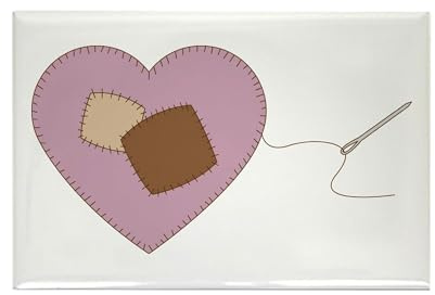 CafePress Heart Pin Cushion Magnets Rectangle Magnet (100 pack)