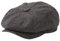 TOP-EX L/XL/XXL Wool Tweed Newsboy Cap for Men 8 Panels Baker Boy Hat Flat Peak Cap Warm Winter Hat Vintage Gatsby Ivy Golf Cabbie Hat Driving Hat Grey Herringbone L