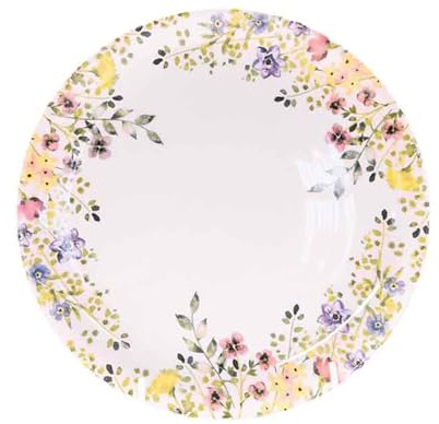 Queens By Churchill Wildflower Bloom Dinner Plate 26cm - Pack of 6