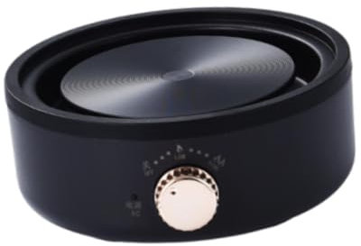 Sharplace Estufa Eléctrica de La Encimera Mini Placa Caliente de La UE Control de La Temperatura de Control de La Temperatura Calefacción para La Sala de Té Par, Negro, Individual