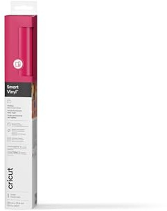 Cricut Smart Permanent Vinyl, Party Pink, 33cm x 91.4cm, Self-Adhesive Vinyl Sheet | Ideal for Customising Mugs, Bottles, Labels, Signs & DIY Crafts, for All Cutting Machines