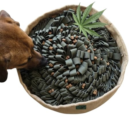 Canimal Farm | Hanf Schnüffelteppich für Hunde | 100% pflanzlich (82% Hanf, 18% Baumwolle) | Nachhaltig, robust & hochwertig | Nasenarbeit, Stressabbau & Intelligenzspielzeug für Hunde