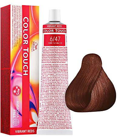 Wella Color Touch 6/ 47 dunkelblond rot-braun, 1er Pack, (60 ml)