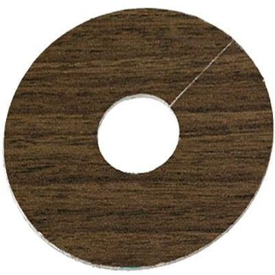 Radiator Pipe Rose Covers x2 Pack of Laminate Surrounds in 28 Colour Matches to Named Brands (FC35 Dark Walnut)