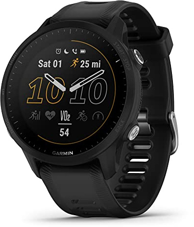 Garmin Forerunner® 955, GPS Running Smartwatch, Tailored to Triathletes, Long-Lasting Battery, Black (Renewed)