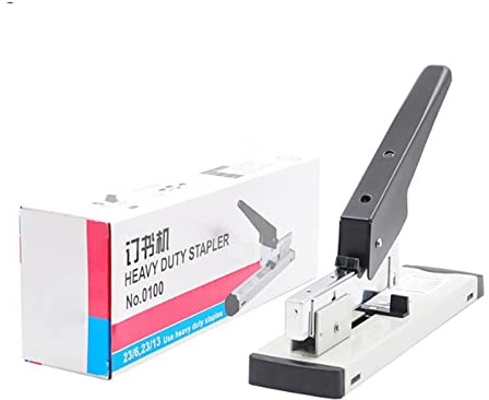 Heavy Duty Long Arm Stapler for Office, Home & School 100-Sheet Capacity, Alloy Construction, Ergonomic Labour-Saving Design