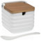 Versa Zuccheriera Bianco Ceramica Bambù Dolomite 8,3 x 8,3 x 8,3 cm