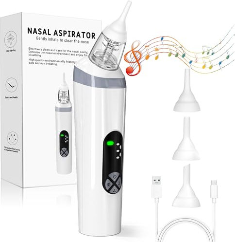 Yeerain Nasensauger Baby, Nasensauger Baby Staubsauger Mit 3 SaugstäRken