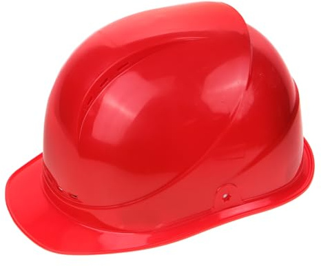Housoutil Casco de Seguridad para Construcción con Diseño Europeo Transpirable Casco Reforzado Rojo para Protección contra y Ventilación y Resistente para y Trabajo Altura