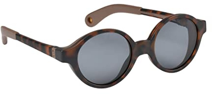BÉABA, Sonnenbrille für Babys von 9 bis 24 Monaten, 100% UV-Schutz – KAT. 3, Seitenschutz, optimaler Komfort, um 360° verstellbare Bügel, Schildpatt