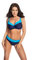 Selente My Secret D8077 Bikini Bademode Made in EU, Bügel-Top Dunkelblau/Türkis, Gr. 85E/Slip 42