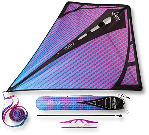 Prism Kites Vertex Diamond – Classic Single-Line Kite – Easy to Assemble – Tail and Spare Parts Included – Ultraviolet