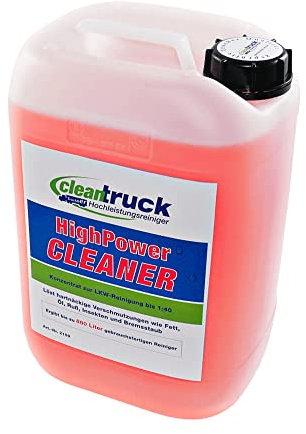 cleantruck LKW Reiniger Konzentrat 5kg - Professioneller LKW Reiniger stark gegen Öl, Fett & Insekten, bringt deinen LKW Wieder zum Glänzen, bis zu 5 LKW-Wäschen