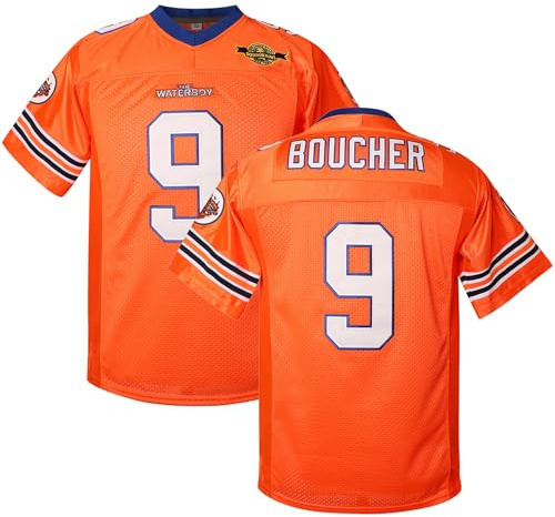 EETUG Youth Bobby Boucher Jersey for Boy's 9 The Waterboy Girls Football Jersey 50th Anniversary 90s Movie Jersey Shirt Orange S-XL (Small,Youth 9 Orange)