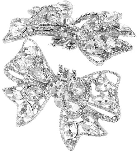 SEWACC 2er-set Damen High Heel Brautschuhe Schnallen Strass Schuhclips Dekoratives Schuhzubehör Für Die Verlobung