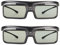 DLP-Link 3D-Brille, 2pcs Wiederaufladbare Active Shutter Eyewear, 144Hz Aktualisierung, für AWOL Vision LTV-2500, LTV-3000 Pro, LTV-3500 Pro, Vanish TV & DLP Link 3D Projectors