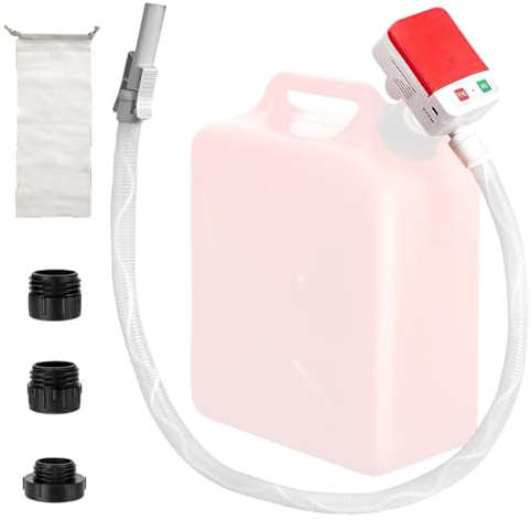 Pompa del carburante con sensore di arresto automatico, pompa di travaso del carburante con 3 dimensioni adattatore del serbatoio, pompa diesel, pompa di trasferimento autoadescante, pompa di