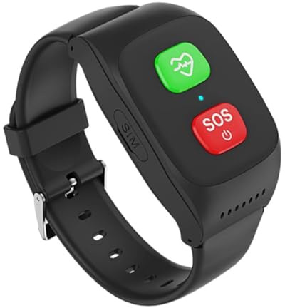 Weyot SOS Boton Emergencia Ancianos, Reloj Inteligente con Detección De Caídas para Personas Mayores, Pulseras Localizador GPS con Monitor De Actividad Física, Carga Magnética Y Geocerca