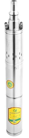 370W Deep Well Submersible Pump - 40m Max Depth Borehole Water Pump for Farm Irrigation, Landscaping & Construction