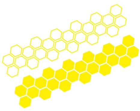 Bil Honeycomb Bildekal, Honeycomb Bil Stickers Vattentäta bilkroppsdekaler, | Hexagonmönster Hexagonalt mönster, självhäftande, avtagbar, UV, bubbelfri film, fordonsfilm, sedan last